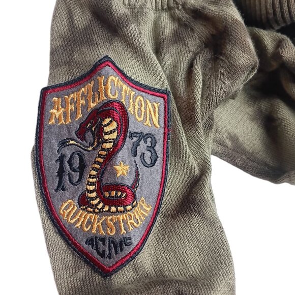 AFFLICTION Dress Astoria Sweater Mini Size XS Olive Green NEW NWT - Picture 5 of 13